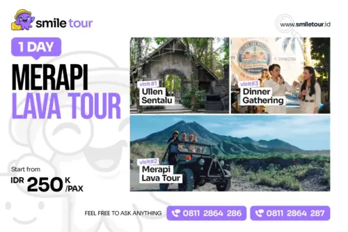 1D Paket Gathering Jogja Jeep Lava Tour Merapi
