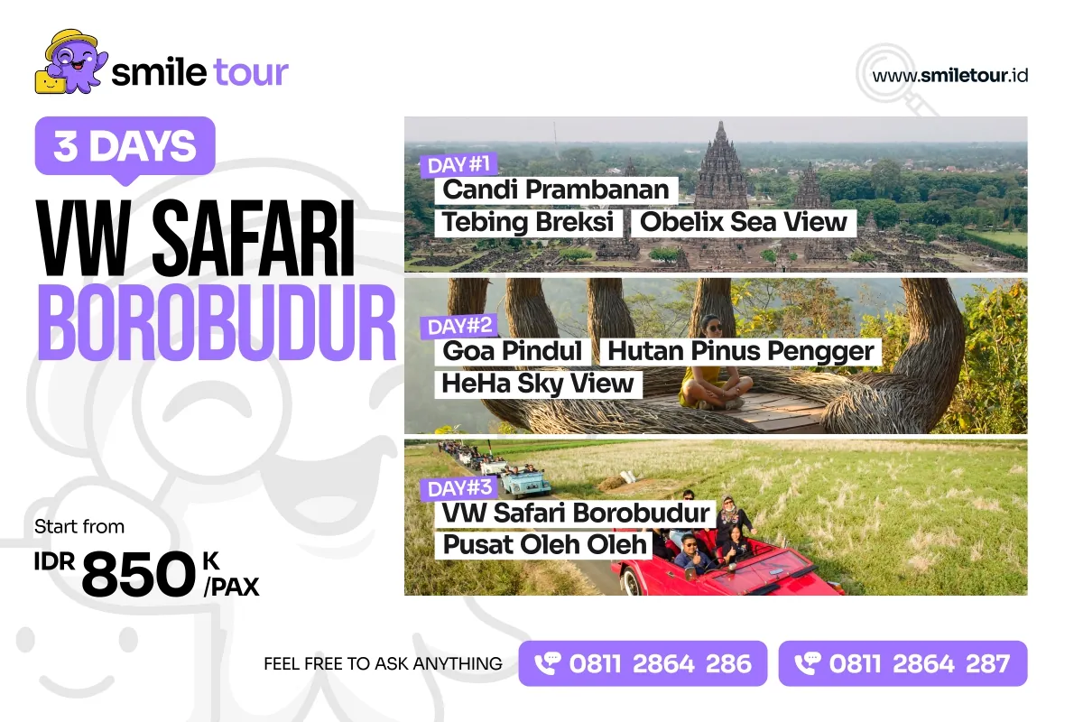 3D2N Paket Gathering Jogja VW Safari Borobudur