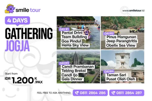 4D3N Paket Gathering jogja Pantai Drini